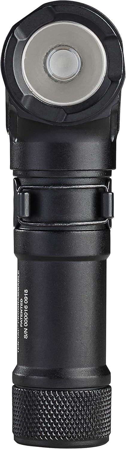 STREAMLIGHT Streamlight 88088 ProTac 90 300-Lumen Multi-Fuel Right Angle Tactical Flashlight with one CR123A Lithium & one AA Alkaline Battery & Nylon Holster, Black, Box