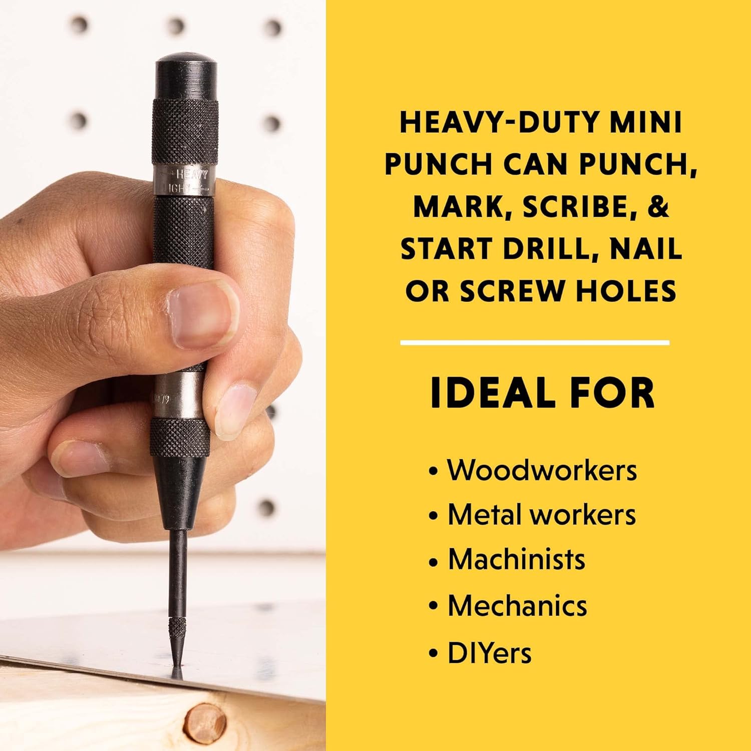 GENERAL TOOLS General Tools 79 Mini Heavy-Duty Automatic Center Punch Full Size