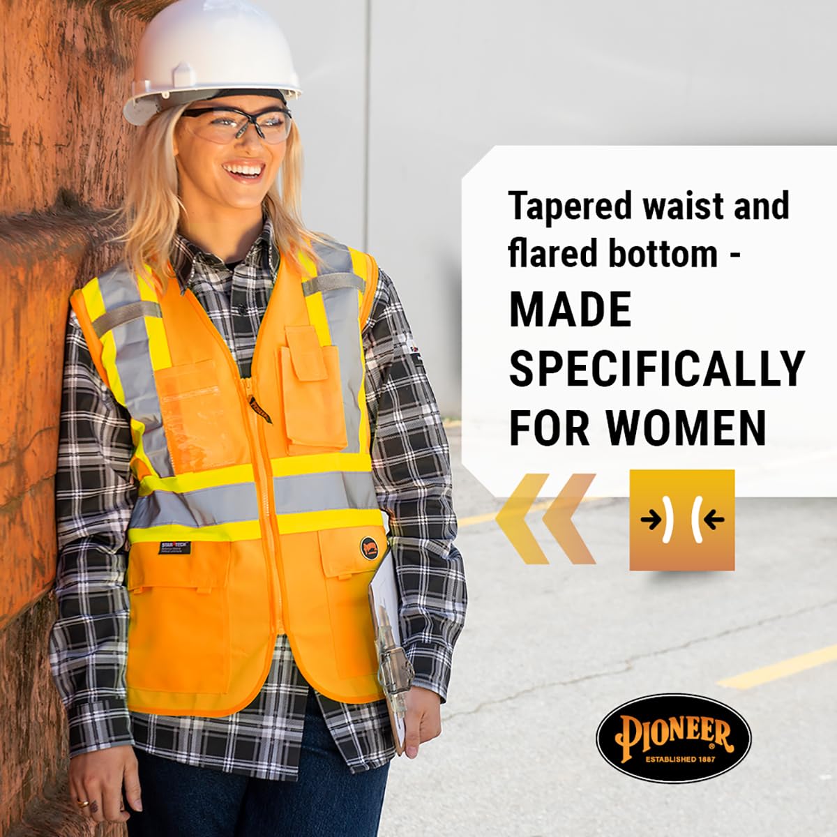 PIONEER Pioneer V1021850U-XS Ladies Mesh Back Vest Power X-Small