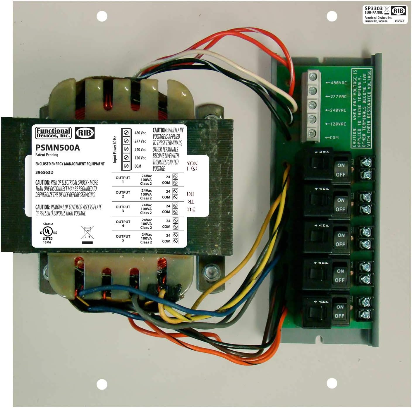 FUNCTIONAL DEVICES PSMN500A POWER SUPPLY CONTROL BOARDS