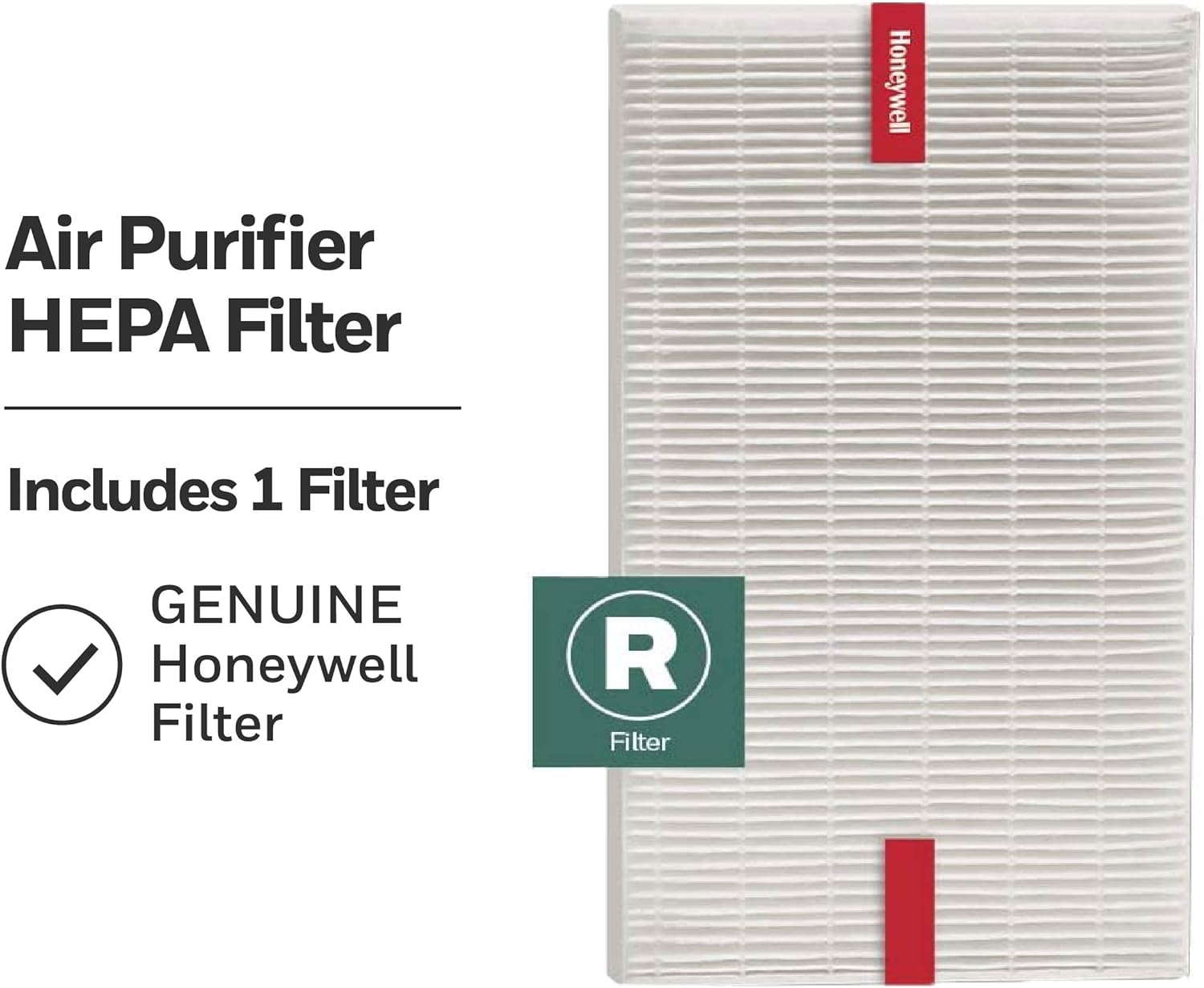 HONEYWELL Honeywell HRF-R1 HEPA Air Purifier Filter R, 1-Pack for HPA 100/200/300 and 5000 Series - Compatible With Many Models