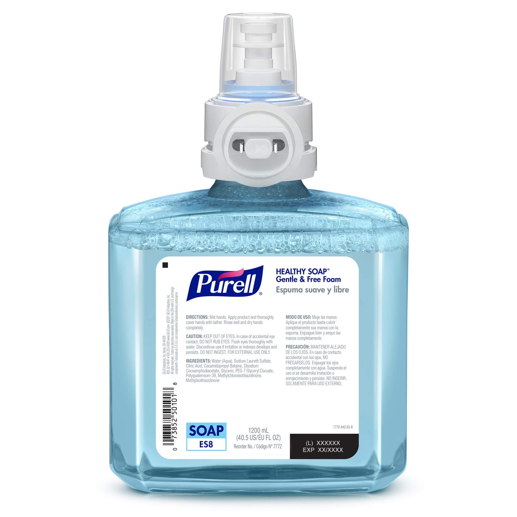 PURELL Purell 7777-02 Brand Healthy Soap Foam Fresh Scent 1200 mL Refill for Purell ES8 Automatic Soap Dispenser Pack of 2