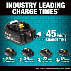Makita DC18RC Rapid Optimum Charger 18V Lithium-Ion 1-Port