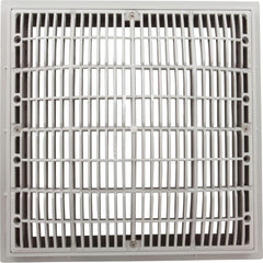 Waterway Plastics 640-4720V Main Drain Grate And Frame White 12 x 12