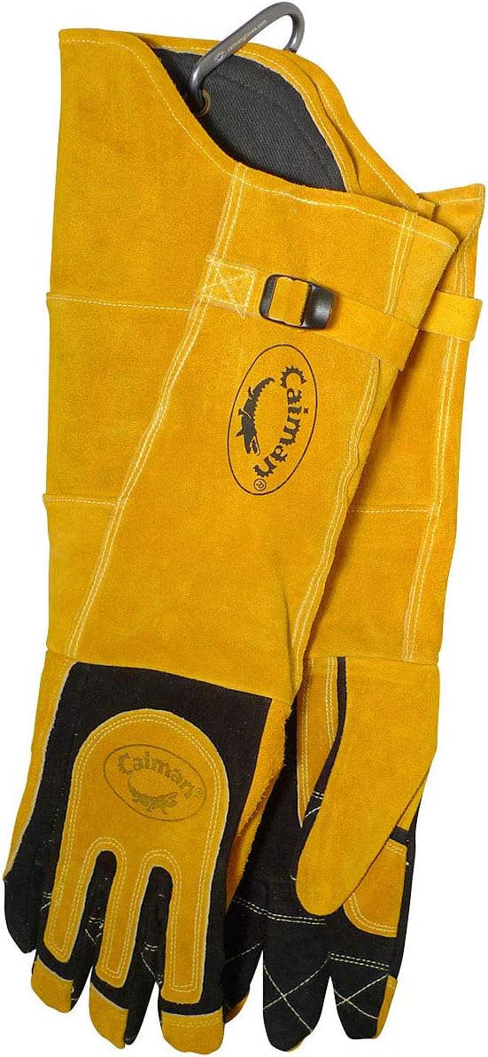 CAIMAN Caiman 1878-5 Premium Split Deerskin MIG/Stick Welding Gloves with Foam Insulation 21-inch