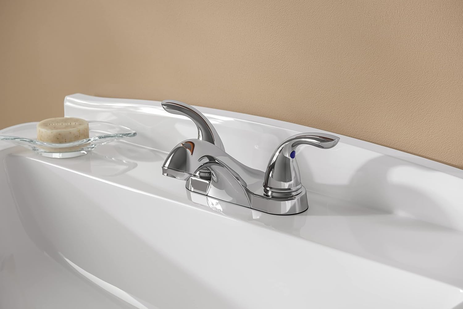 PFISTER Pfister LG143-6100 Pfirst Series 2-Handle Centerset Bathroom Faucet in Polished Chrome