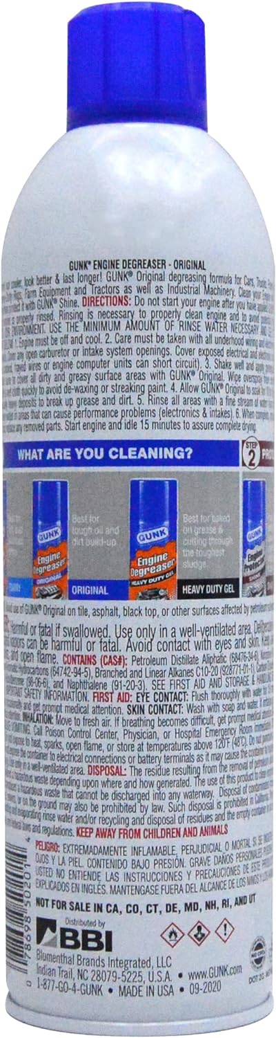GUNK Gunk EB1 Engine Brite Original Heavy Duty Engine Degreaser 15 oz