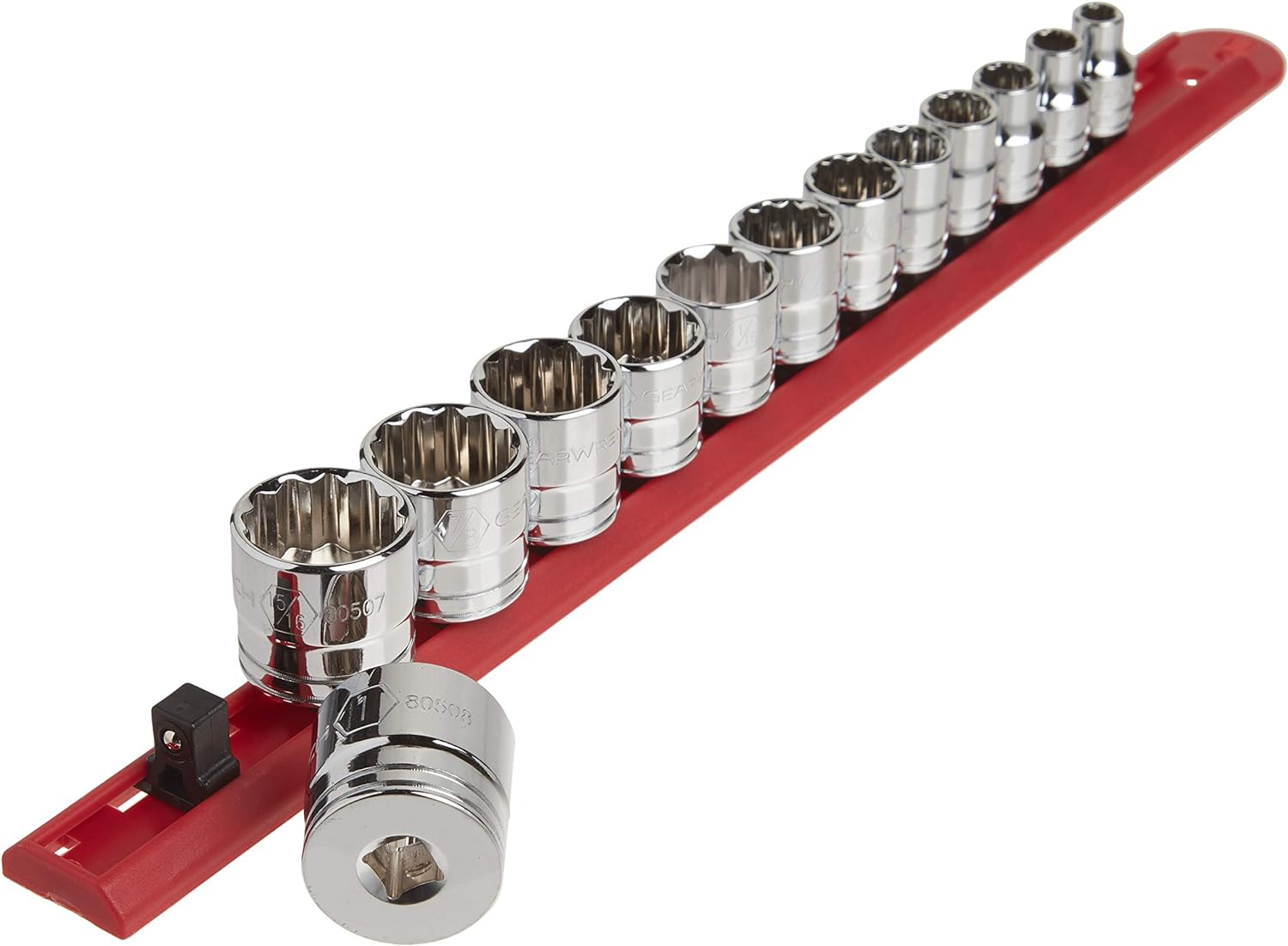 GEARWRENCH GEARWRENCH 80561 13 Pc. 3/8 Drive 12 Pt. Standard Socket Set, SAE - 80561