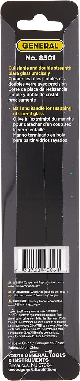 GENERAL TOOLS General Tools 8501 Glass Cutter - Hand Powered - 1 Pack