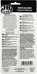 J-B Weld 31312 White All-Purpose RTV Silicone Sealant and Adhesive - 3 oz.