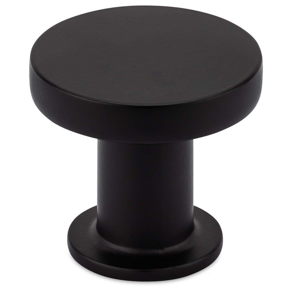 HARNEY HARDWARE Harney Hardware 36334 Cabinet Knob Contemporary Round 1 3/16 Inch Diameter Individually Packaged