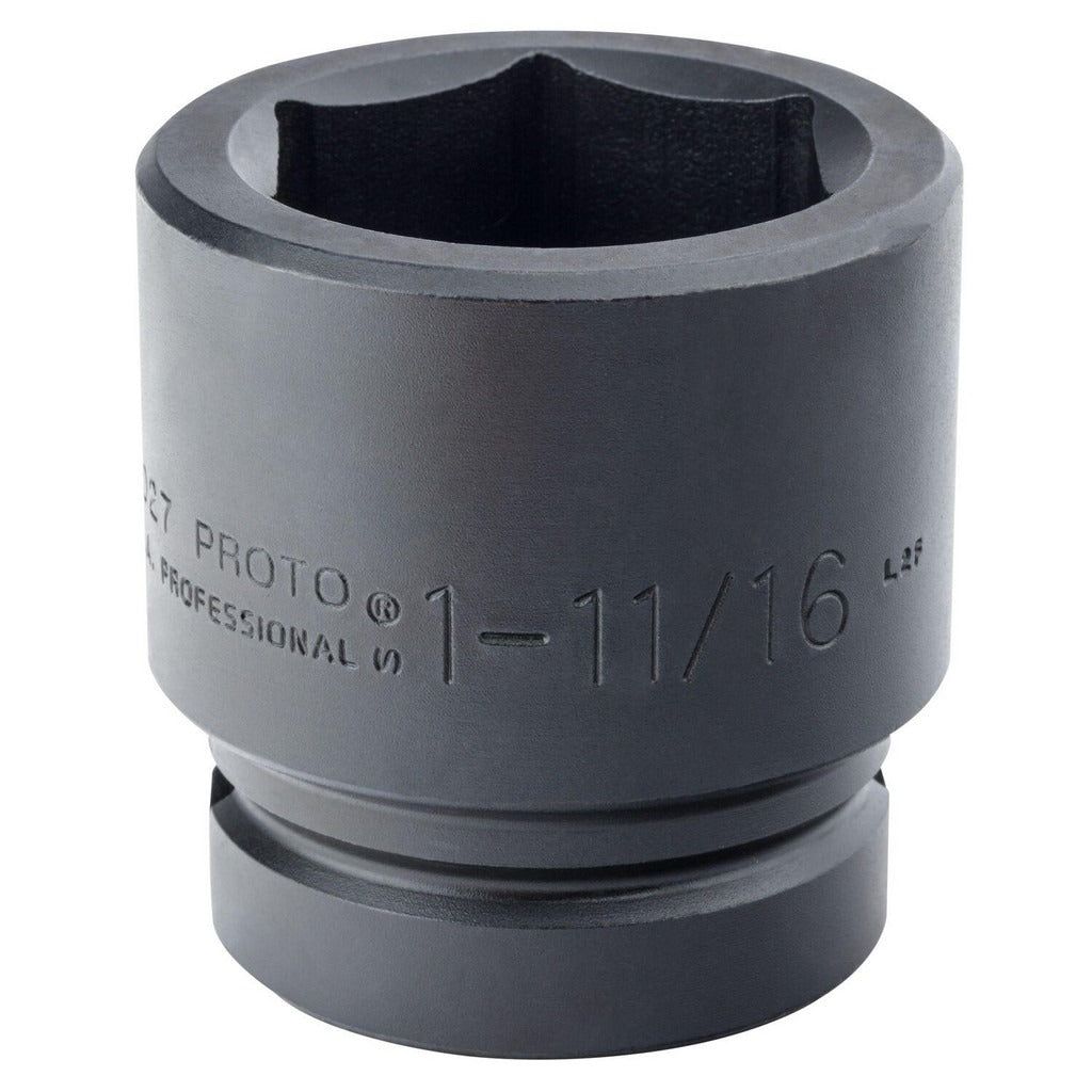 PROTO Proto J10027 Impact Socket 1 in Drive 1-11/16 in 6-point