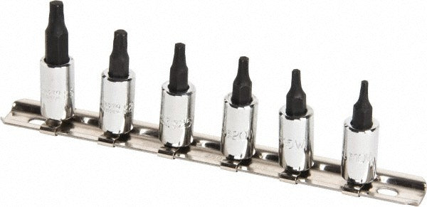 PROTO Proto J4739C Torx Bit Socket Set 6 Pc 1/4 Drive