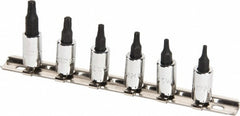 PROTO Proto J4739C Torx Bit Socket Set 6 Pc 1/4 Drive