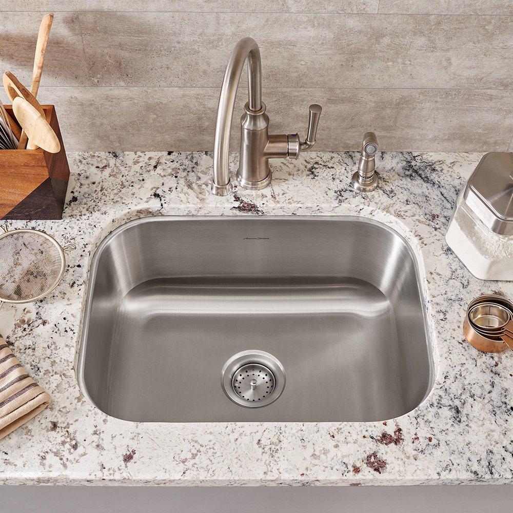 AMERICAN STANDARD American Standard 18SB.9231800S.075 Portsmouth 23 x 18 Undermount Stainless Steel Single Bowl Sink