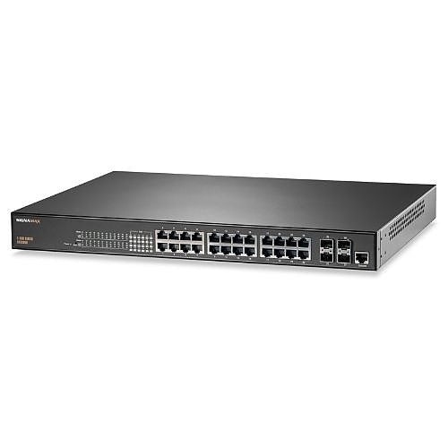SIGNAMAX Signamax Inc. FO-SC53050 24 Port Poe+ Switch 4 Sfp