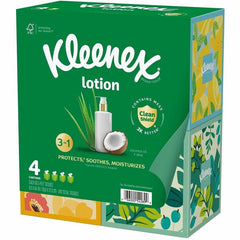 KIMBERLY-CLARK Kimberly-Clark KCC54289 Kleenex Soothing Lotion Facial Tissues 4 Pack (60/Box)