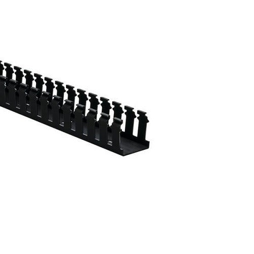 HELLERMANN TYTON Hellermanntyton 181-22019 Slotted Wiring Duct 2x2 Black