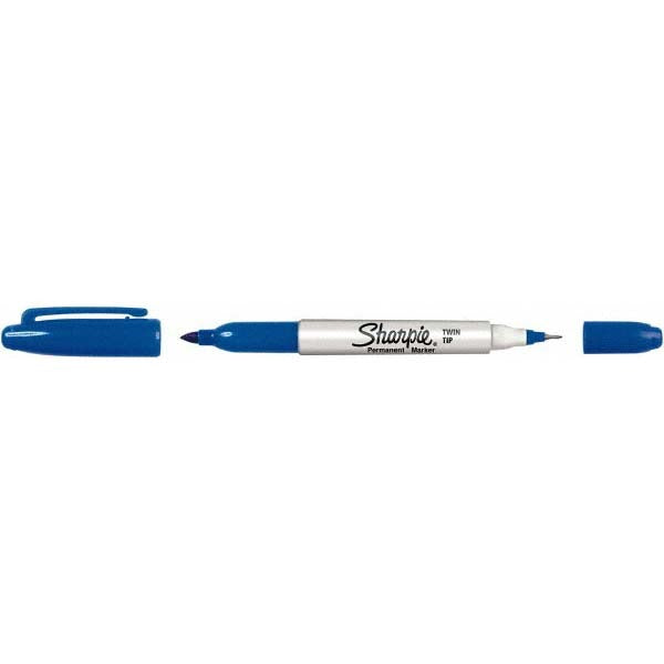 SHARPIE Sharpie 32003 Permanent Marker Blue Twin Tip Fine Ultra Fine