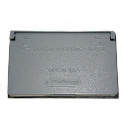 MULBERRY METAL PRODUCTS Mulberry Metal Products 30451 Self-Closing Weatherproof GFCI Receptacle Cover 1-Gang Horizontal