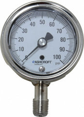 ASHCROFT Ashcroft 94328 Pressure Gauge 0-100 Psi 2.5in Dial Npt