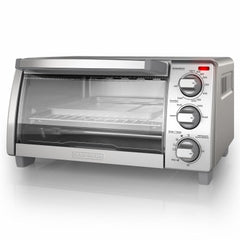 BLACK+DECKER Black Decker TO1705SB 4-slice Countertop Toaster Oven
