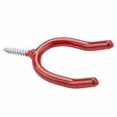 NATIONAL HARDWARE National Mfg N188-004 Red Vinyl Double Screw Hook 6 Pack