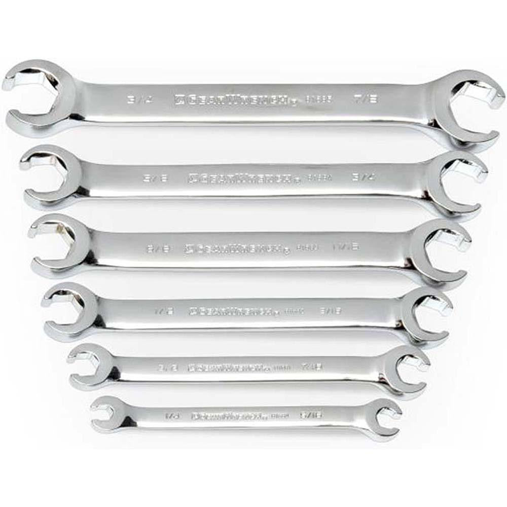 GEARWRENCH Gearwrench 81907 Flare Nut Wrench Set 6 Pc Sae
