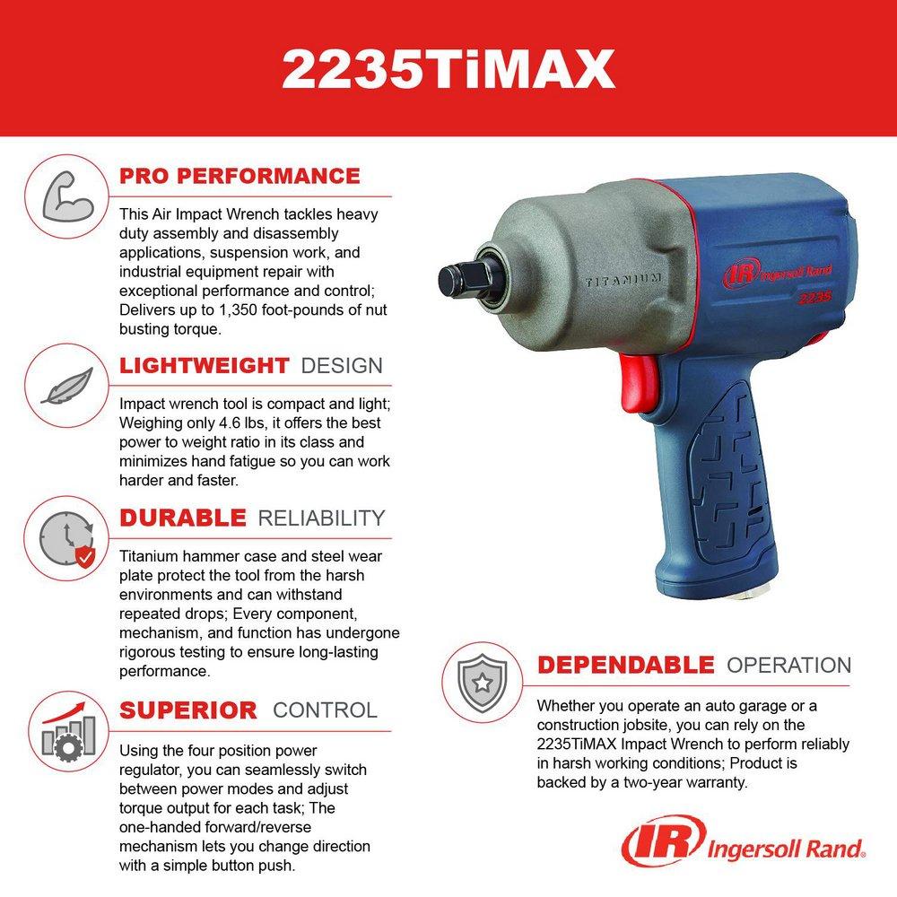 INGERSOLL Ingersoll Rand 2235TIMAX 1/2 in. Impact Wrench