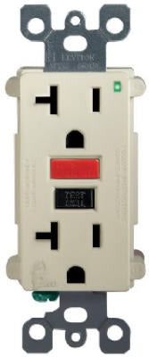 LEVITON Leviton R99-GFNT2-0RI 20A Slim Self-test Gfci Outlet Ivory
