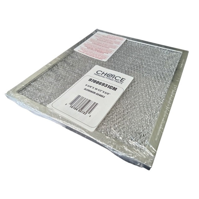 CHOICE MANUFACTURED PARTS Choice Manufactured Parts 97006931 Aluminum Range Hood Filter