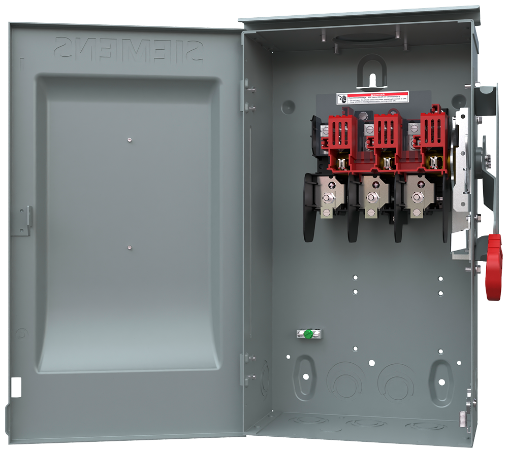 SIEMENS Siemens HNF361RPV 600 VDC 30 Amp 3-Pole 3-Wire NEMA 3R Heavy Duty Non-Fusible Safety Switch