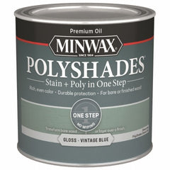 MINWAX Minwax 214944444 Polyshades Gloss Vintage Blue 0.5 Pint