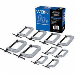 WILTON Wilton 11117 C-clamp Cantilever Clamp Set 10 Piece Cast Iron