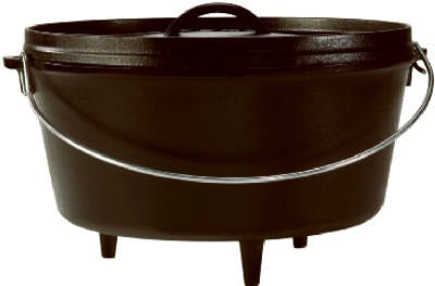 LODGE Lodge Mfg L12DCO3 Cast Iron Camp Dutch Oven 8 Qt 12 in