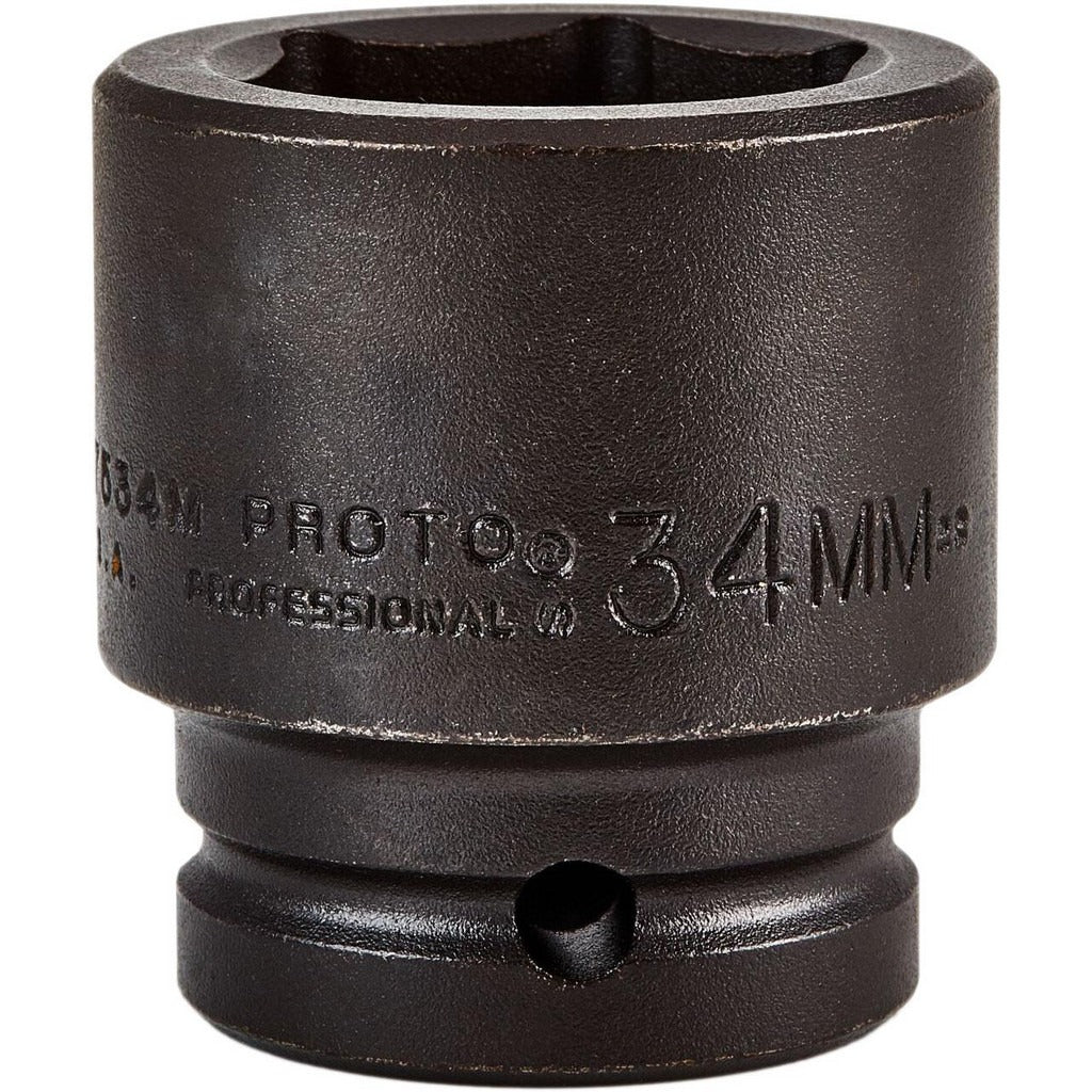 PROTO Proto J07534M Impact Socket 3/4 in Drive 34mm 6-pt