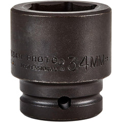 PROTO Proto J07534M Impact Socket 3/4 in Drive 34mm 6-pt