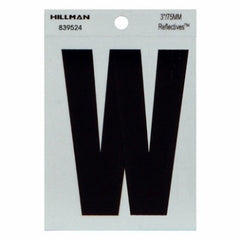 HILLMAN Hillman Fasteners 839524 Reflective Adhesive Letter W 3in