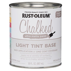 RUST-OLEUM Rust-oleum 287688 Chalked Paint Light Tint Base 30 Oz