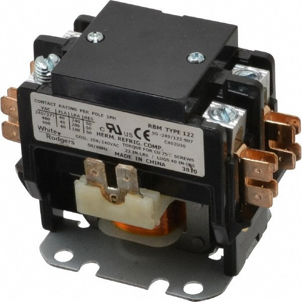 WHITE-RODGERS White-rodgers 90 249S1 Definite Purpose Contactor 2 Pole