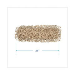 BOARDWALK Boardwalk BWK1324 Industrial Hygrade Cotton Dust Mop Head 24 in x 5 in Replacement BWK1324