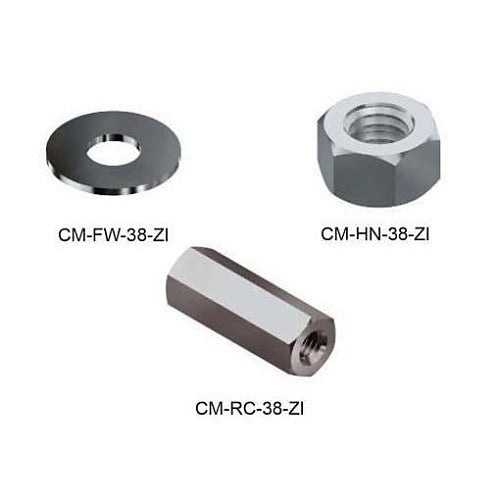 SNAKE TRAY Snake Tray Cm RC-38-ZI 3/8x16 Thread Rod Connector Zinc