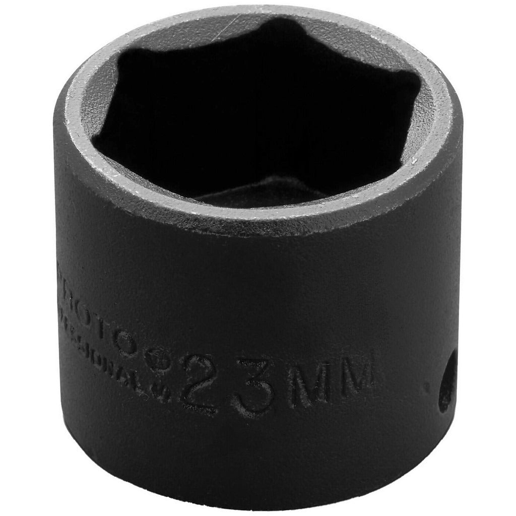 PROTO Proto J7223M Impact Socket 3/8 in Drive 23mm 6-pt