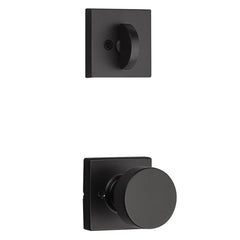 KWIKSET Kwikset 966PSKSQT-514.UNIV Pismo Knob Handleset Trim Matte Black