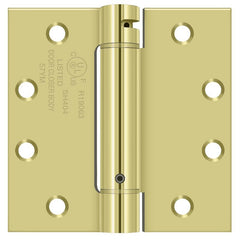 DELTANA Deltana DSH45U3 Spring Hinge 4.5x4.5 Inches Bright Brass