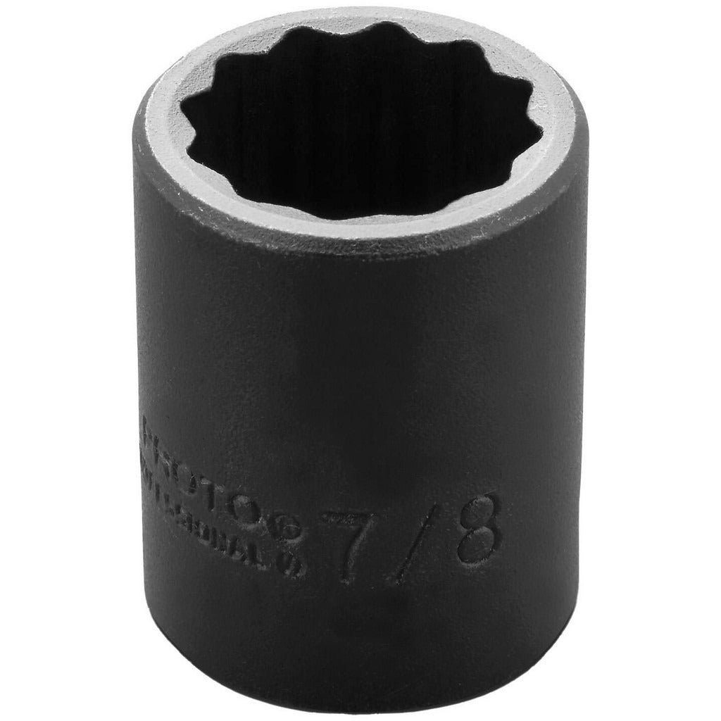 PROTO Proto J7428 Impact Socket 1/2 in Drive 7/8 in 12-point