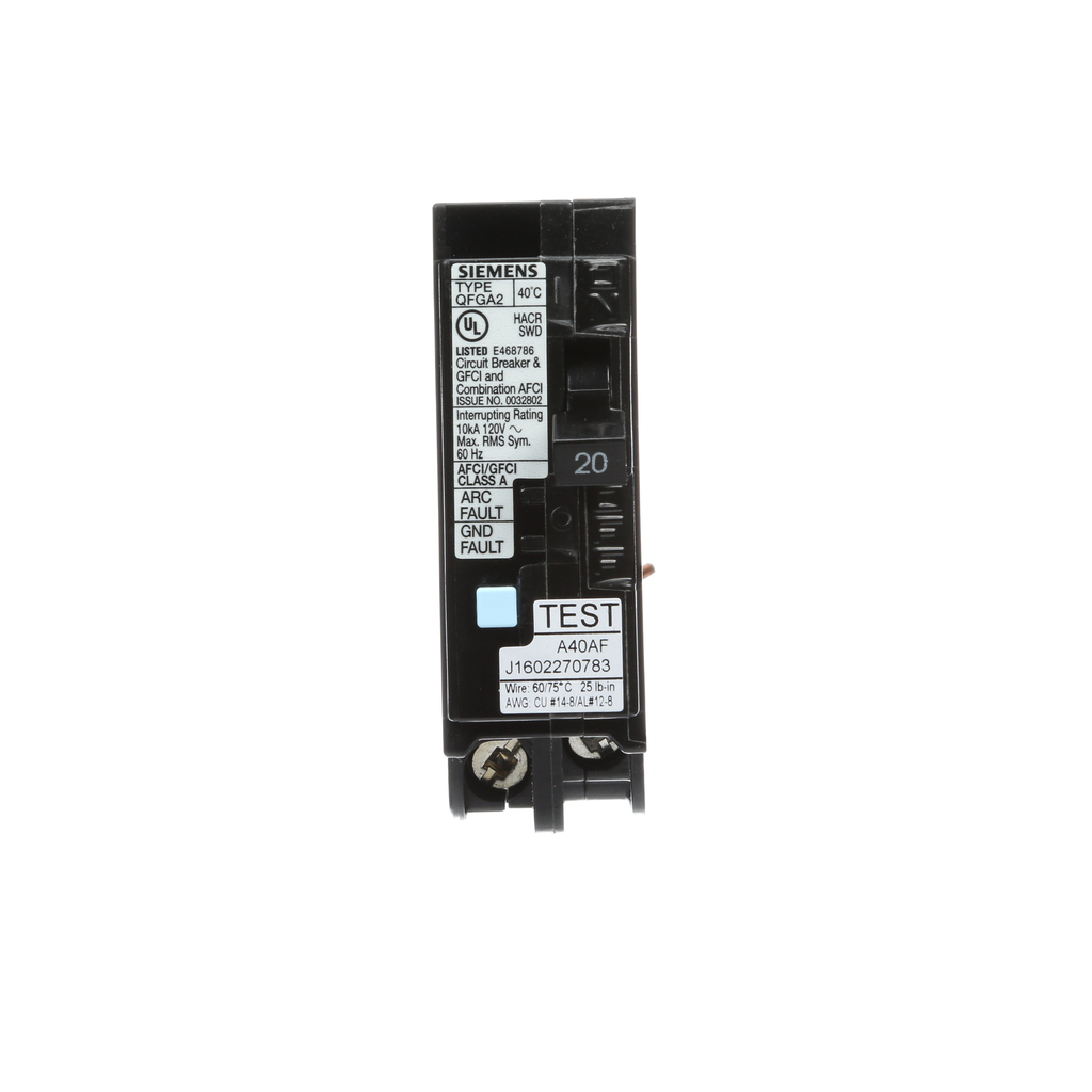 SIEMENS Q120DFWG CIRCUIT BREAKERS