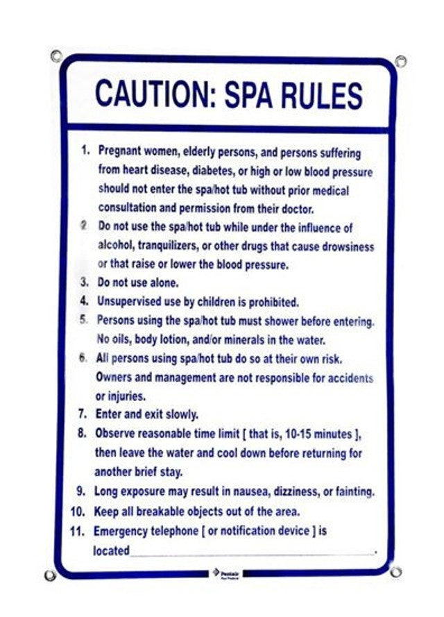 PENTAIR R234200 POOL & SPA SIGNS