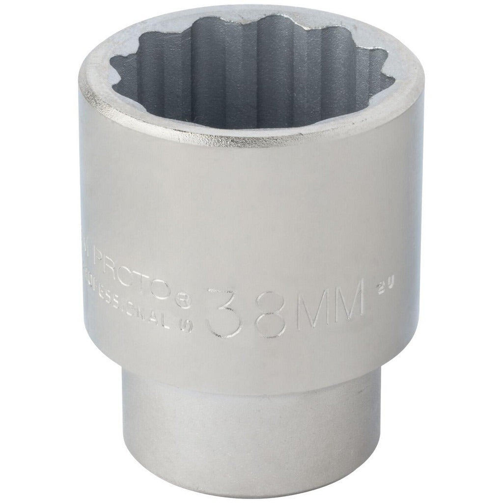 PROTO Proto J5538M 38mm 12-point 3/4 Drive Hand Socket