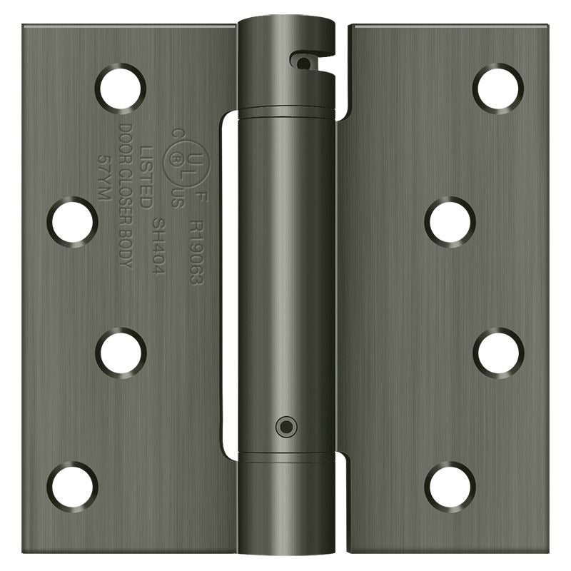 DELTANA Deltana DSH44U15A Spring Hinge 4x4 Antique Nickel